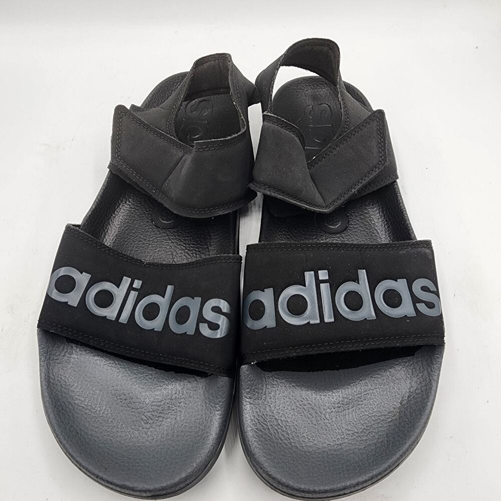 Adidas Unisex Techcy Water Sandals Black Strappy Slides Sz. 8 US ART FY8649